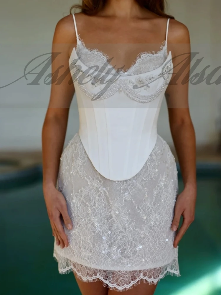 A3538 Luxe Prinses Meisje Cocktailjurken Parels Bodycon Sexy Korte Homecoming Jurk Clubwear Prom Gelegenheid Dragen Aangepast