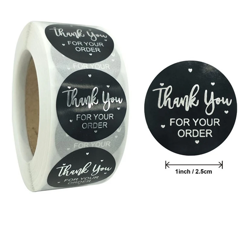 500pc Thank You for Your Order Stickers for Kids Gold Seal Label You've Got Great Taste Stationery Sticker Pretty Things Inside