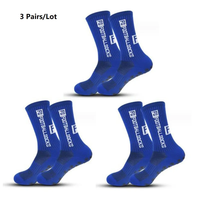 socks Breathable 3 Pairs Men's Non slip Football Cycling Outdoor Basketball Protect Feet Wicking Running Sport Grip Socks Women