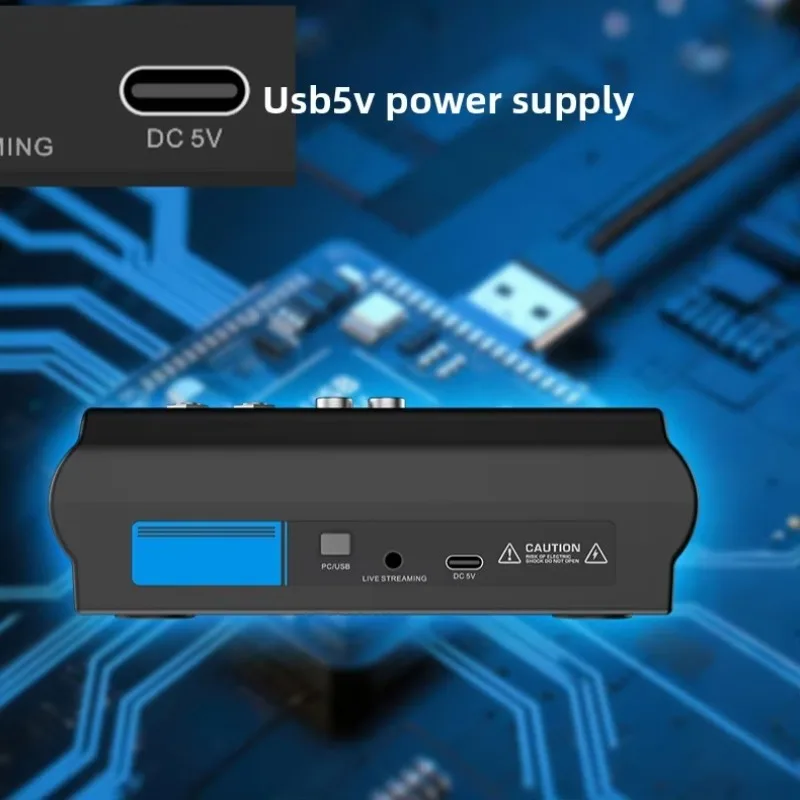 3-Channel mixer RGB colorful light strip, live port USB tuner