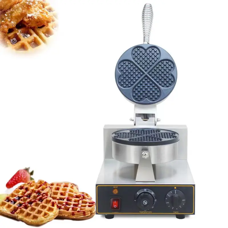 

Commercial Electric Waffle Maker Waffle Baker heart shape waffel machine love bread baking iron Snack Equipment