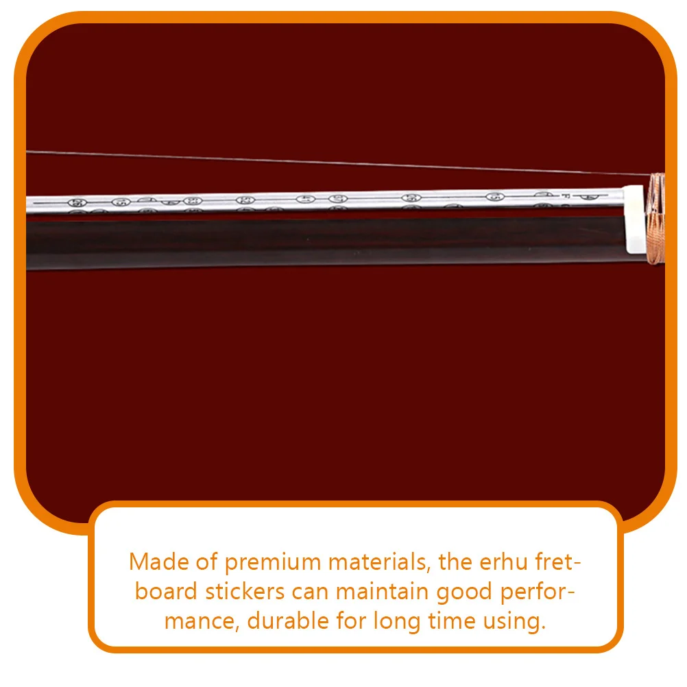 

1Set Erhu Scale Stickers Premium Quality Lightweight Durable Self Adhesive Erhu Fretboard Decals Beginner Training Tool Practice