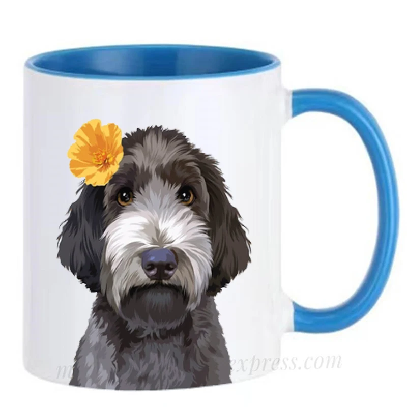 Fox Terrier Mugs Rottweiler Mugs Pet Lover Ceramic Cups Diswasher Coffee Mugen Coffeeware Home Decal Funny Gift Idea Drinkware