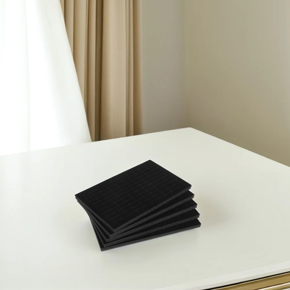 

9 шт. вставка в лоток для колец: хлопковый органайзер для ювелирных изделий для колец, серег, брошей, штабелируемая подставка для хранения, разделитель