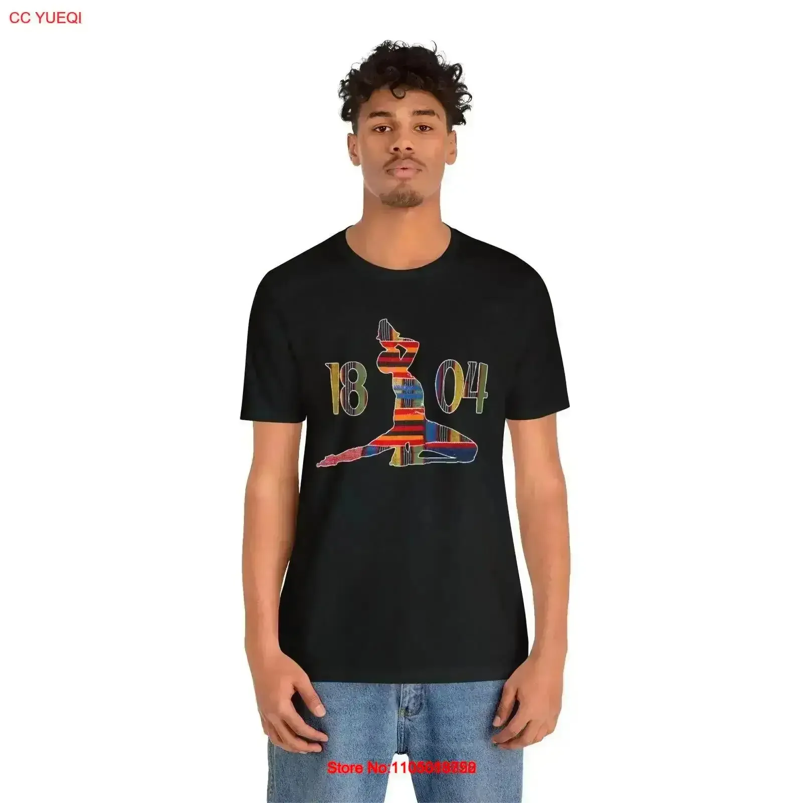 Винтажная футболка Haitian Neg Mawon 1804 Kente, цвет морозеный коричневый, с эффектом потертости, дышащая, мягкая, с графическим принтом, универсальная, стильная, мужская, в стиле стритвир.