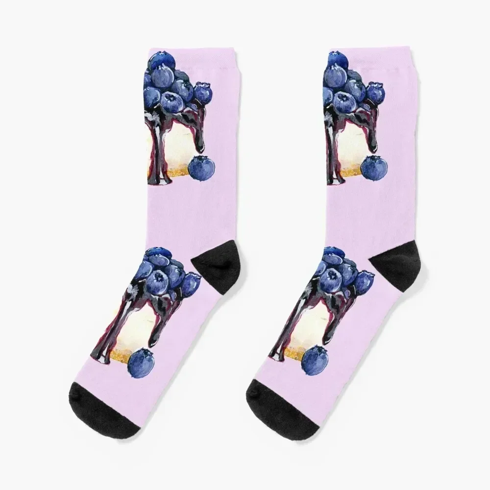 

Blueberry Cheesecake Socks aesthetic Argentina Mens Socks Women's
