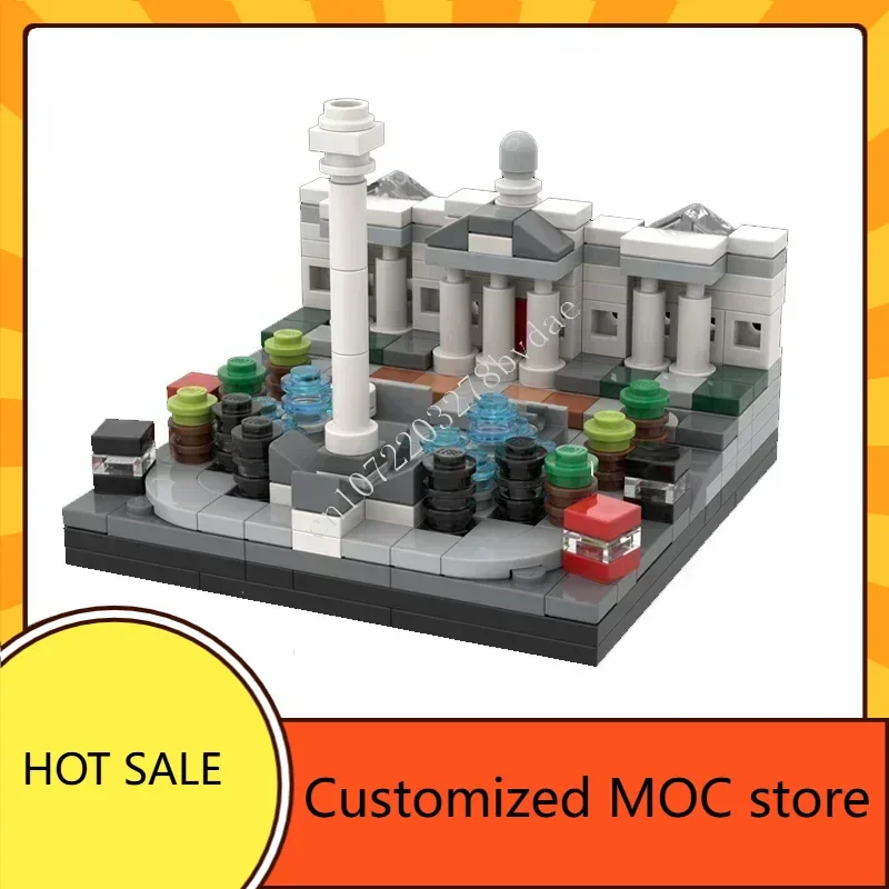مجموعة Mini World CityArchitecture Collection لأعياد الميلاد MOC streetview Puzzles CityArchitecture ألعاب إبداعية لأعياد ميلاد الأطفال