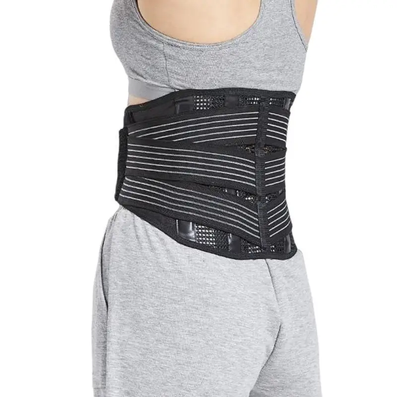 Back Lumbar Support Belt for Men Women Lower Back Pain Relief Herniated Disc Sciatica Scoliosis Waist Support with 4 Stays