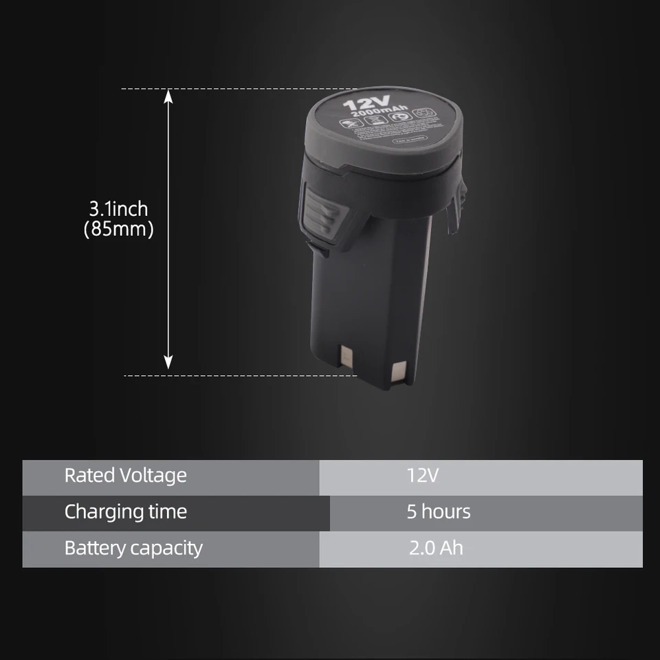 SPTA 12V 2000 mAh バッテリー コードレスミニポリッシャー ワックス