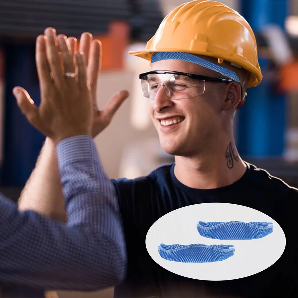 

4 Pcs Sweat-proof Ice Towel Hard Hat Bands Washable Liner Accessories Pva Cold Feeling Fabric Sweatband Replacement Work