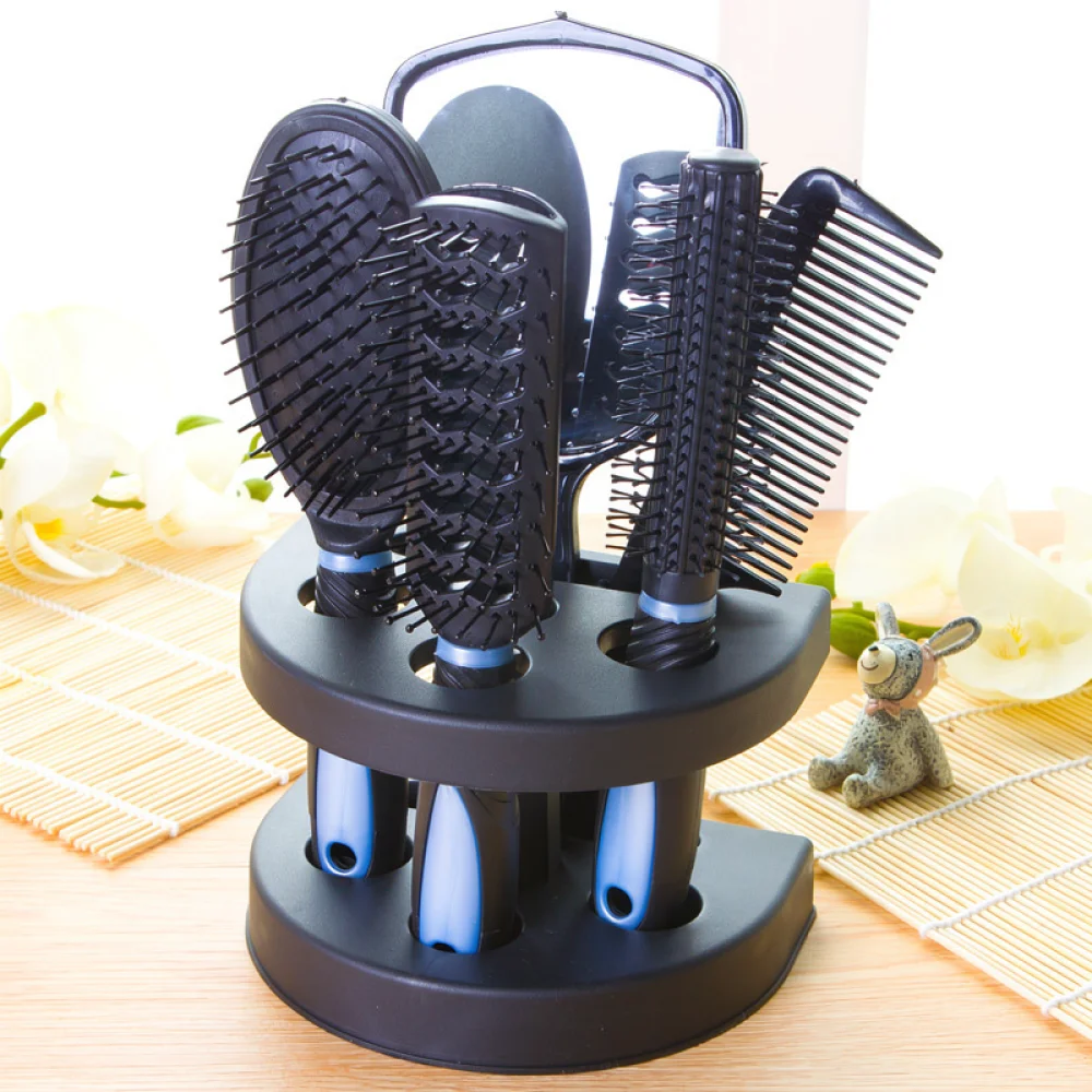 Hair Styling Set Handheld Cosmetic Mirror Air Cushion Comb Round Brush Hairdressing Tools For Women Personal Care