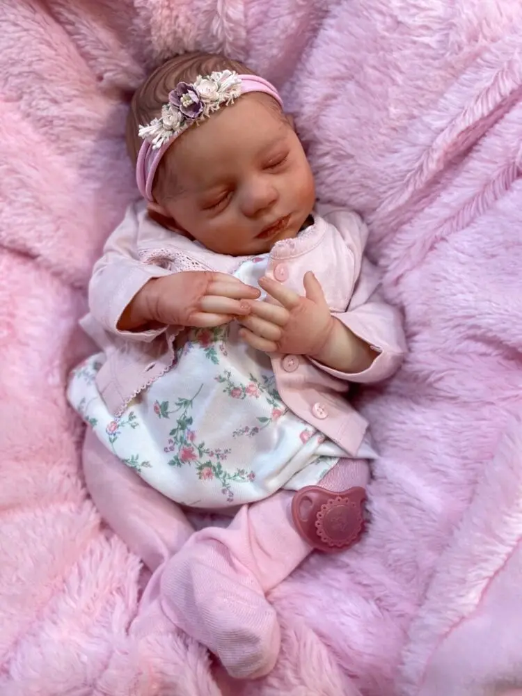 Reborn Doll 20inch Cute Girl Sleep Newborn Kawaii Reborn Baby Doll Can Be Use Magnets Pacifier