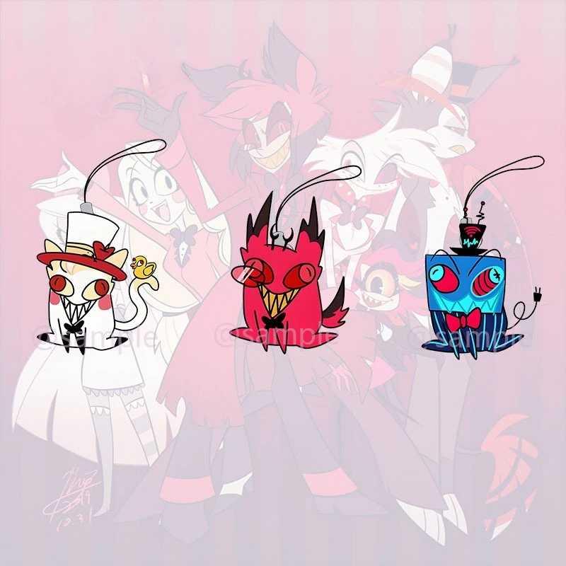 Cartoon Anime Peripheral Personalized Mobile Phone Chain Acrylic Keychain Backpack Hanging Accessories Pendant To Give To Friend