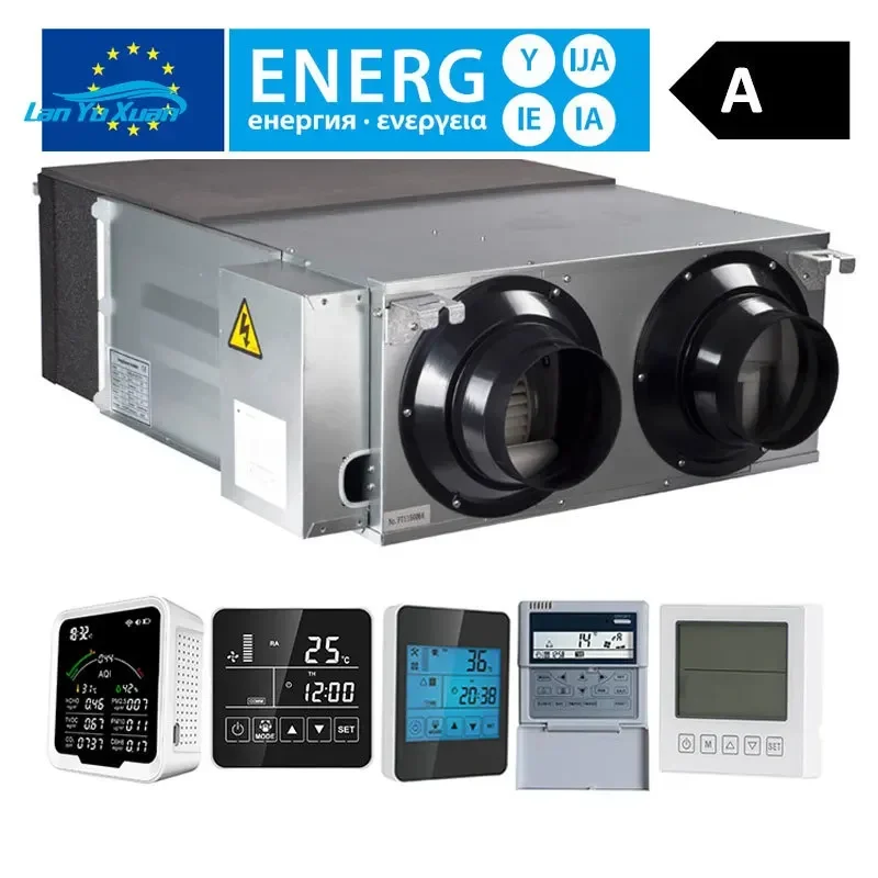 Holtop HRV air XHBQ-D2TH conditioning system 1000cmh quality certified hrv heat recovery 588cfm fan