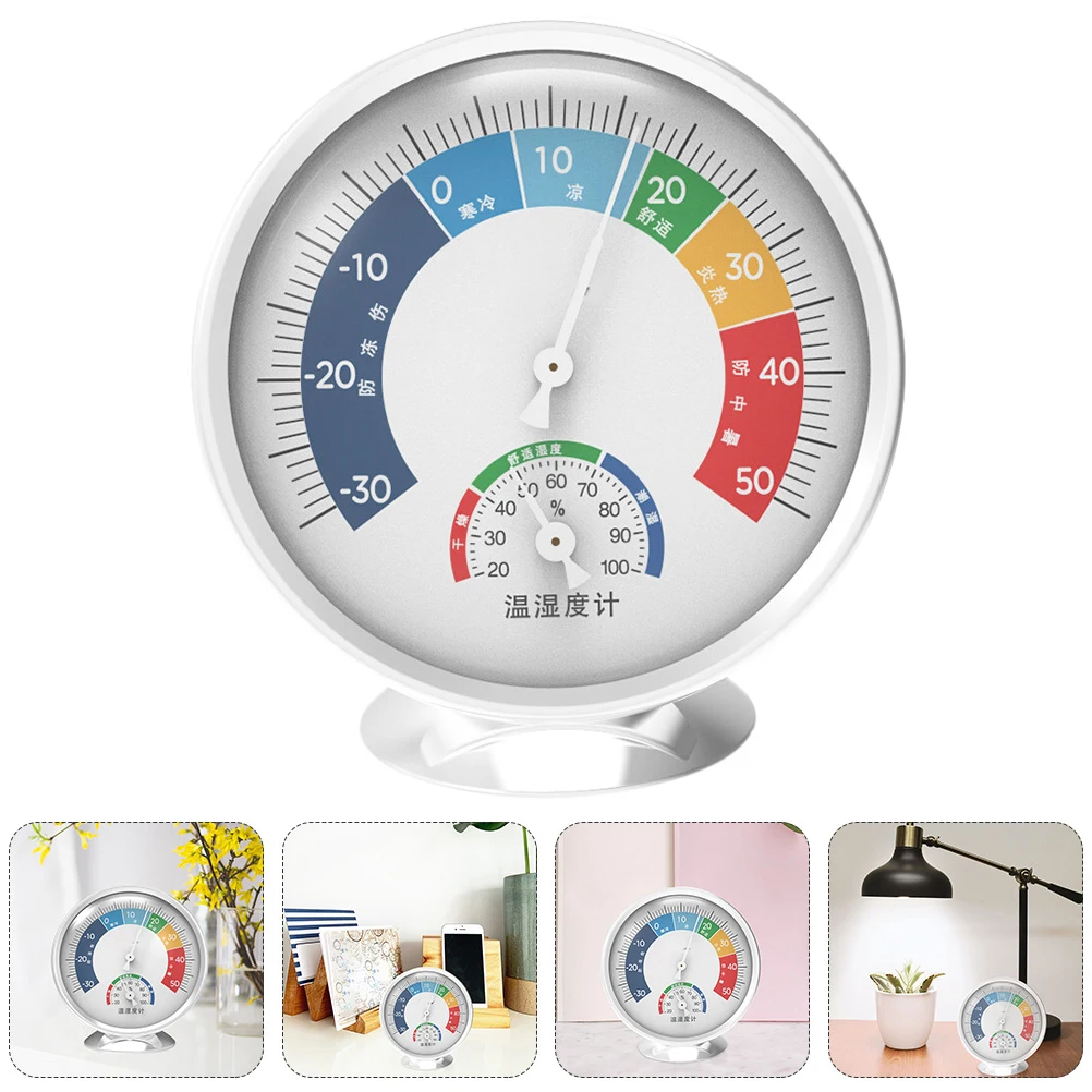 

Accurate Hygrothermograph Mechanical Thermometer Home Hygrometer Creative Design Big Eyes Personality Easy Read Wall Table Use