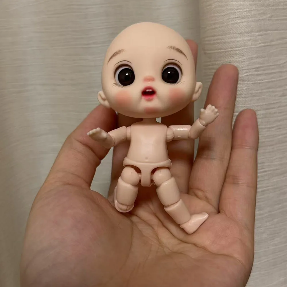 9 سنتيمتر BJD دمية متعددة المفاصل دمية مع تعبير الوجه الفتيات دمية لعبة هدية