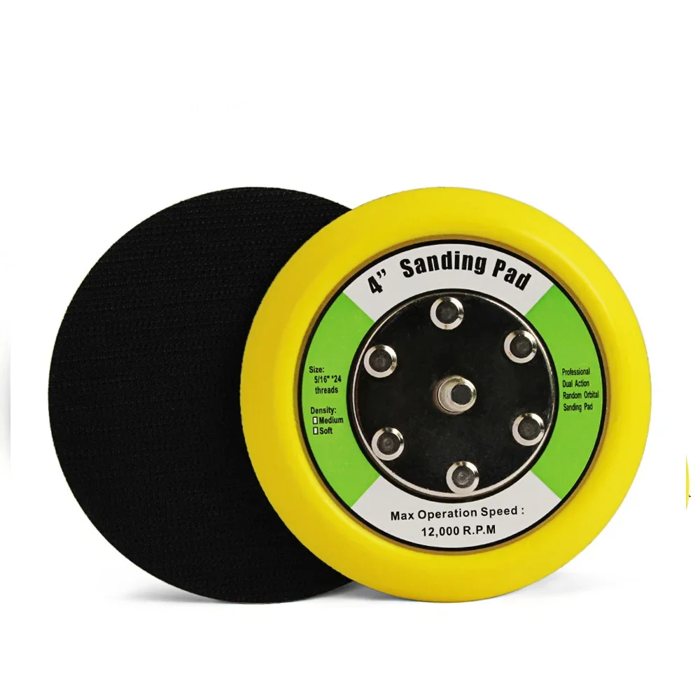 Carro polimento lixar almofadas de apoio, placas Backer, gancho e laço, Air Sander lustrando disco, 3 ", 4", 5 ", 6 set, 5/16" * 24