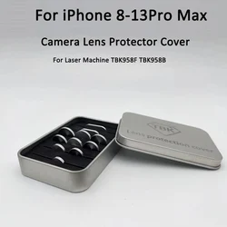 TBK-cubierta protectora de lente 958F, máquina láser para evitar daños en la cámara del teléfono, vidrio trasero para Iphone 8-13