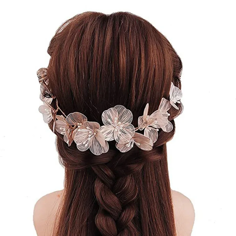 

Handmade Vintage Bridal Hair Accessory Lace Flower Headpiece Wedding Updo Hairstyling Hair Decorations