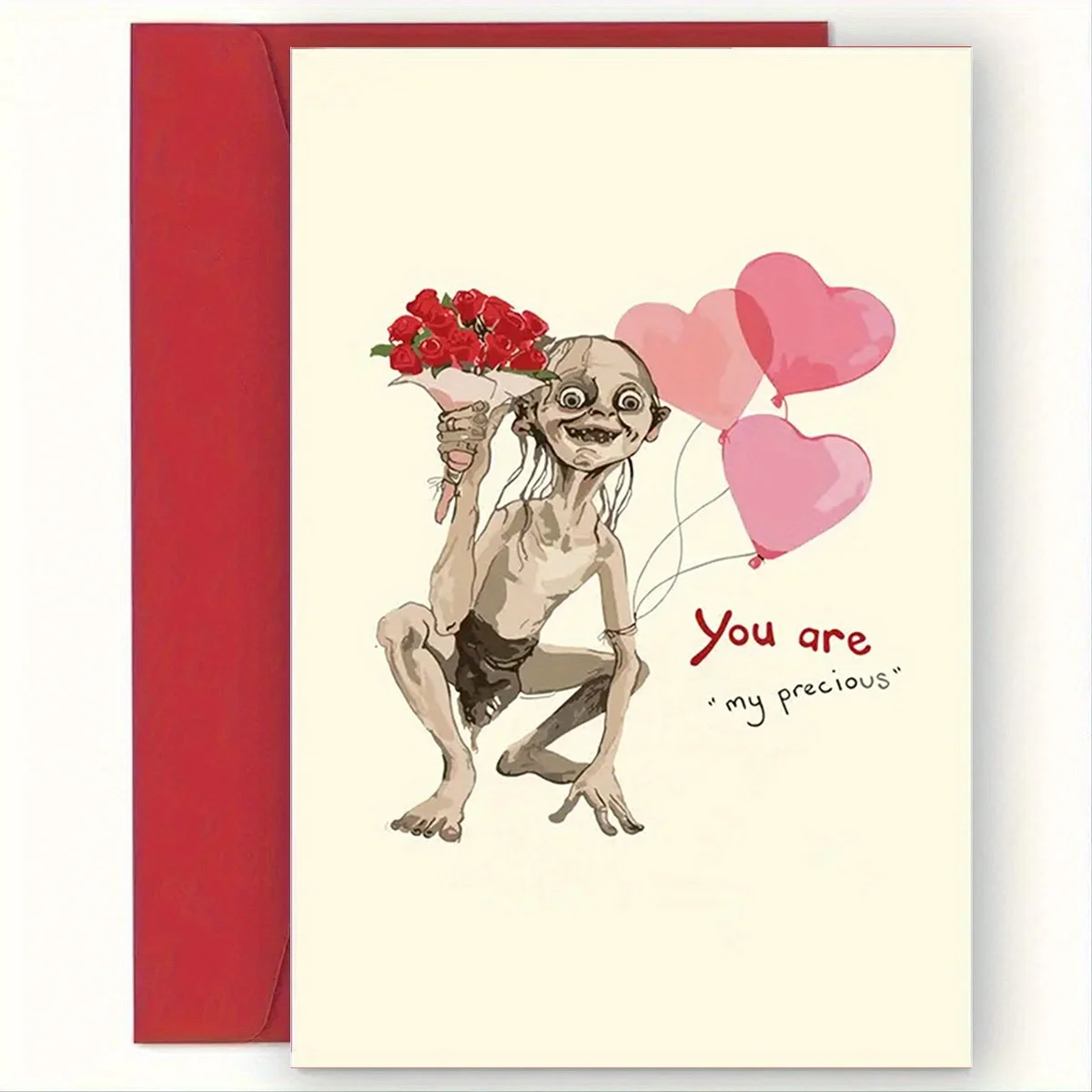 Tarjeta de felicitación del día de San Valentín con sobre, diseño Love You So Much Dachshund, tarjeta de papel para cualquier persona, regalo romántico para el marido