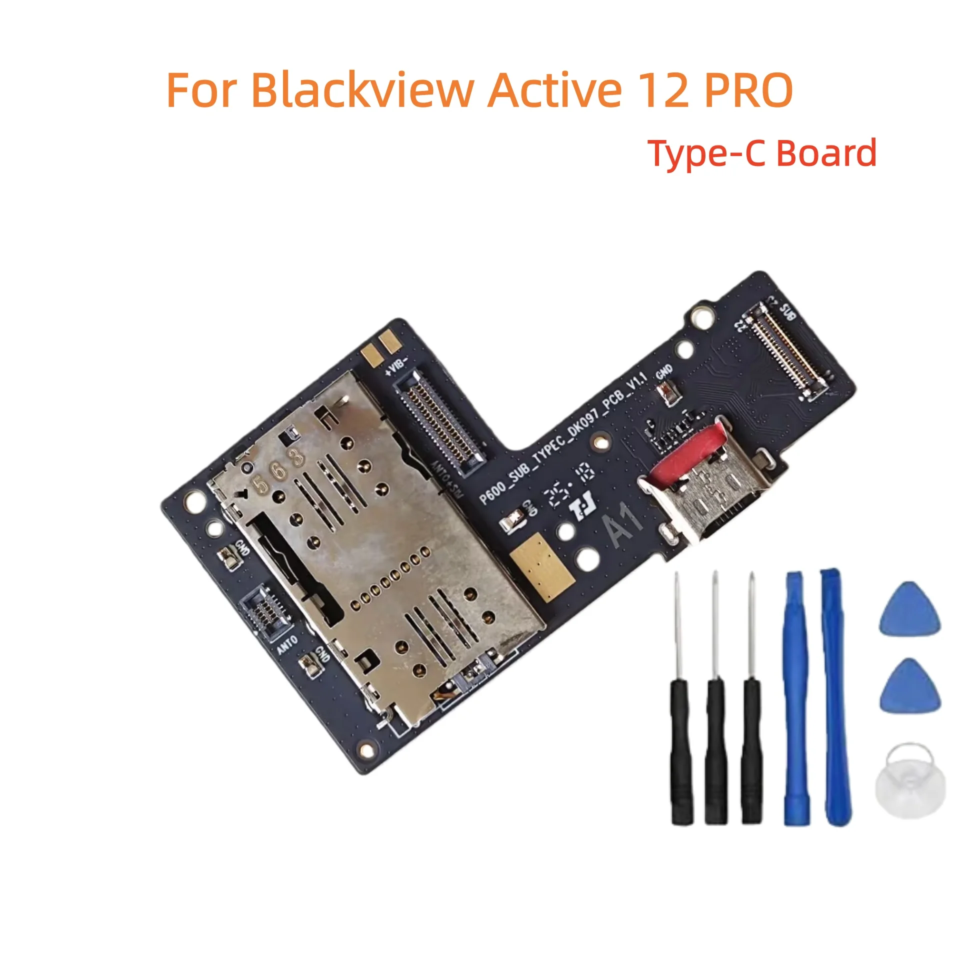 

Для Blackview Active 12 Pro планшета новый оригинальный TYPE C USB DK097 печатная плата зарядная док-станция ремонт аксессуары замена