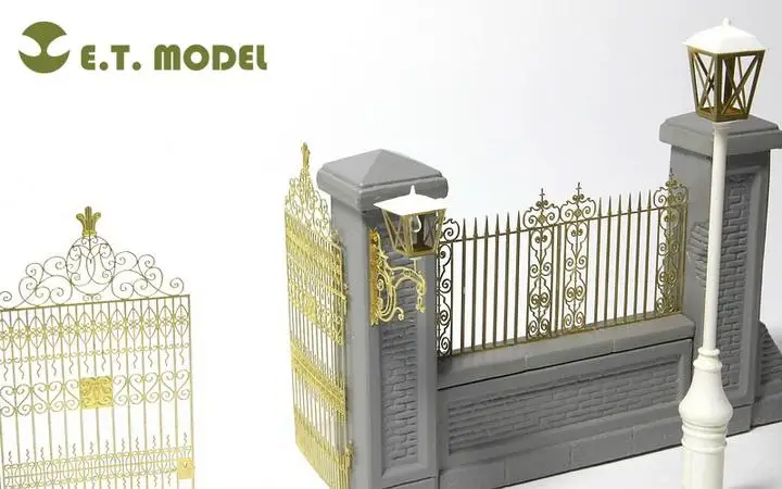 ET Model 1/35 J35-001 Park Gate & Fence Detail Up part FOR MINIART KIT