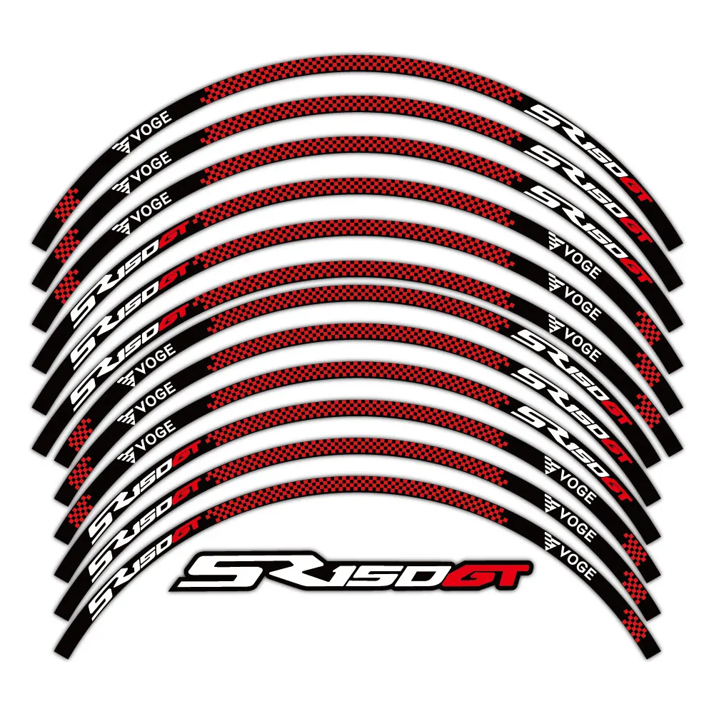 high quality Motorcycle Wheel Sticker stripe Reflective Rim For VOGE SR150GT SR 150GT