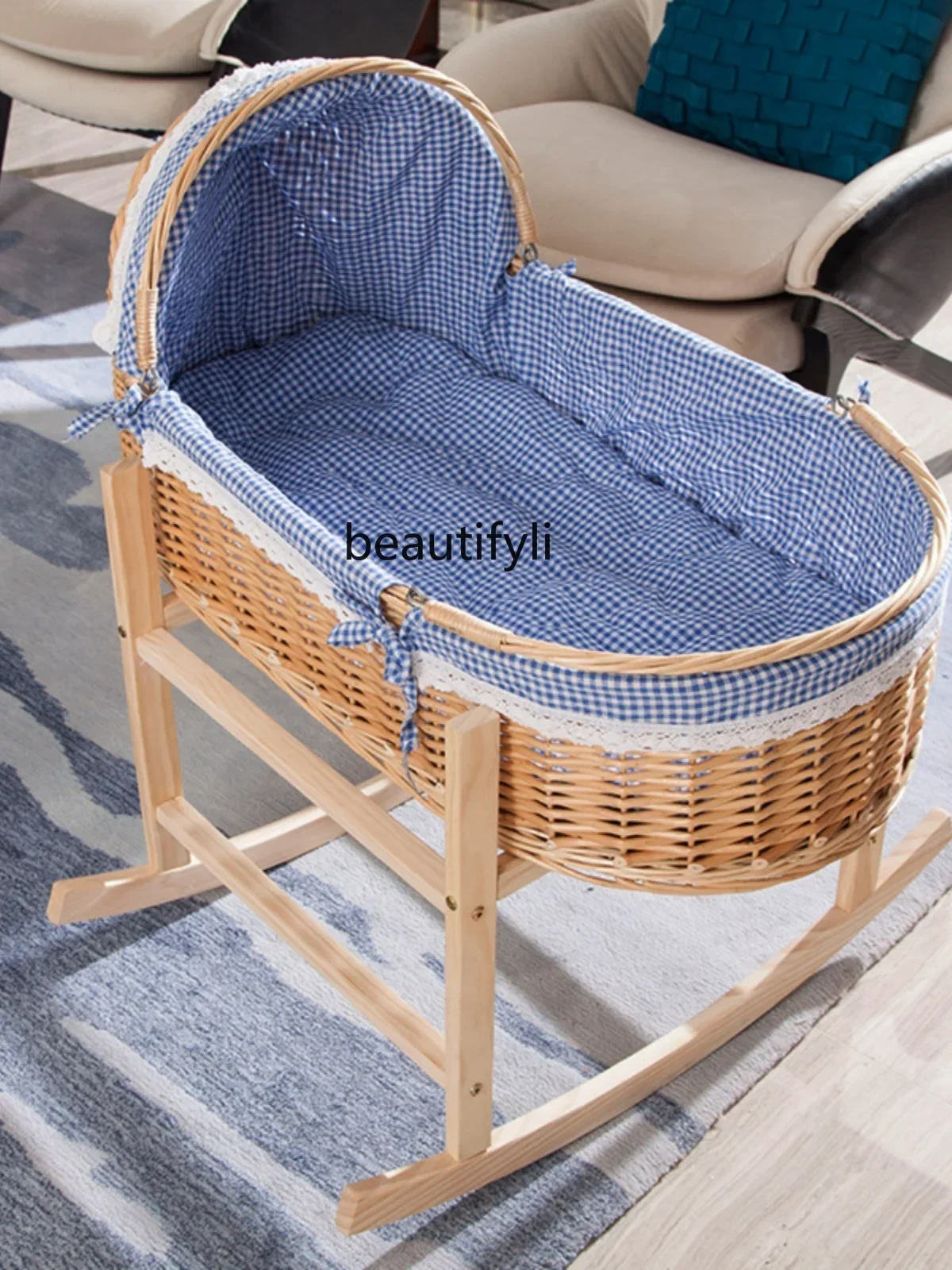 Berceau en rotin, nouveau-né, panier de couchage, panier de transport pour bébé, Shaker apaisant