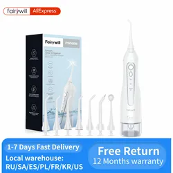 Fairywill Wasser Flossers Oral Irrigator Wiederaufladbare Tragbare Dental 3 Modi Wasser Tank für Zähne 300ML Wasserdichte Zähne Reiniger