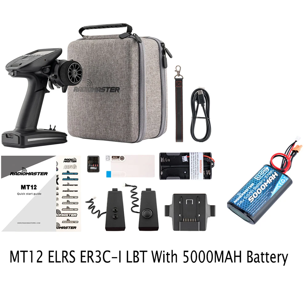 Radiomaster MT12 ExpressLRS 4in1 Multiprotokoll-Oberflächenradio-Controller für RC-Car-Boot