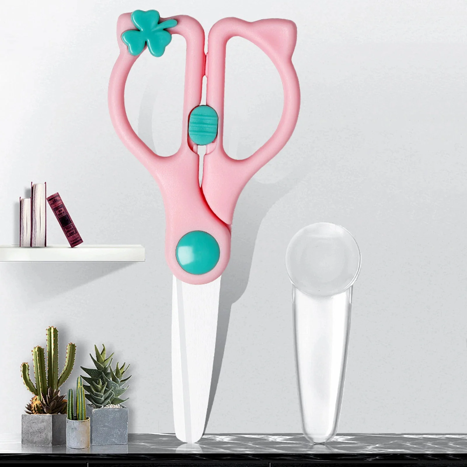 Керамические ножницы для детского питания с предохранительным замком, портативные мельницы, ножницы для кормления младенцев, аксессуары для детей, здоровье, стол для малышей