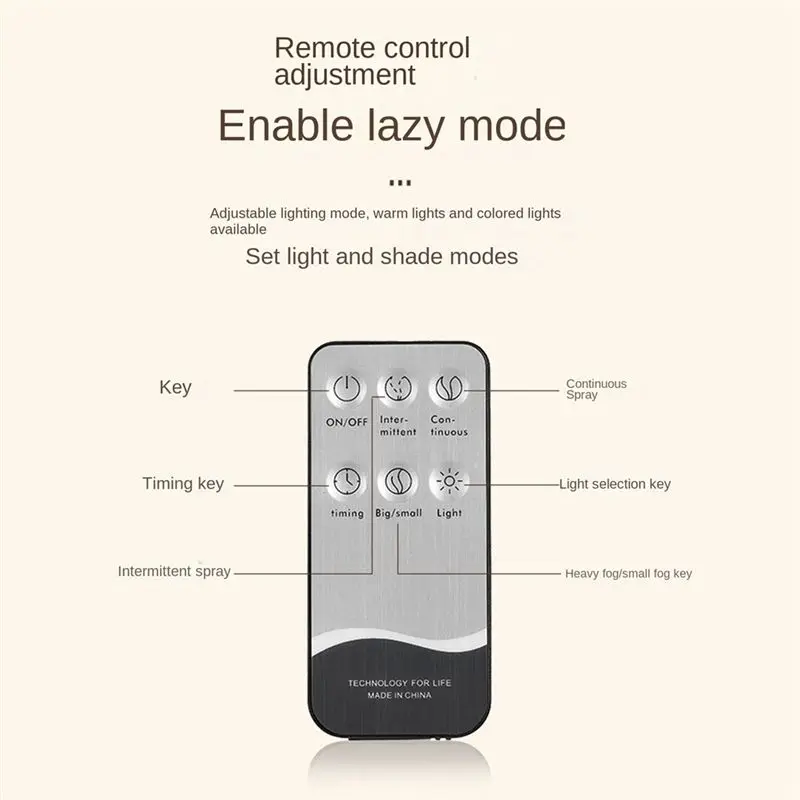 X12A-500Ml Electric Air Purification Humidifier Aromatherapy Essential Oil Diffuser With Atmosphere Light For Gift EU Plug