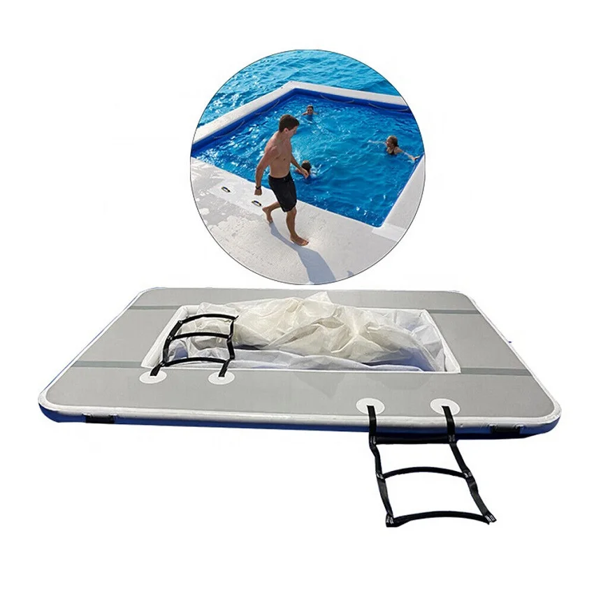 Portable Inflatable Yacht water Pool Inflatable Floating Ocean Sea Swimming Pool