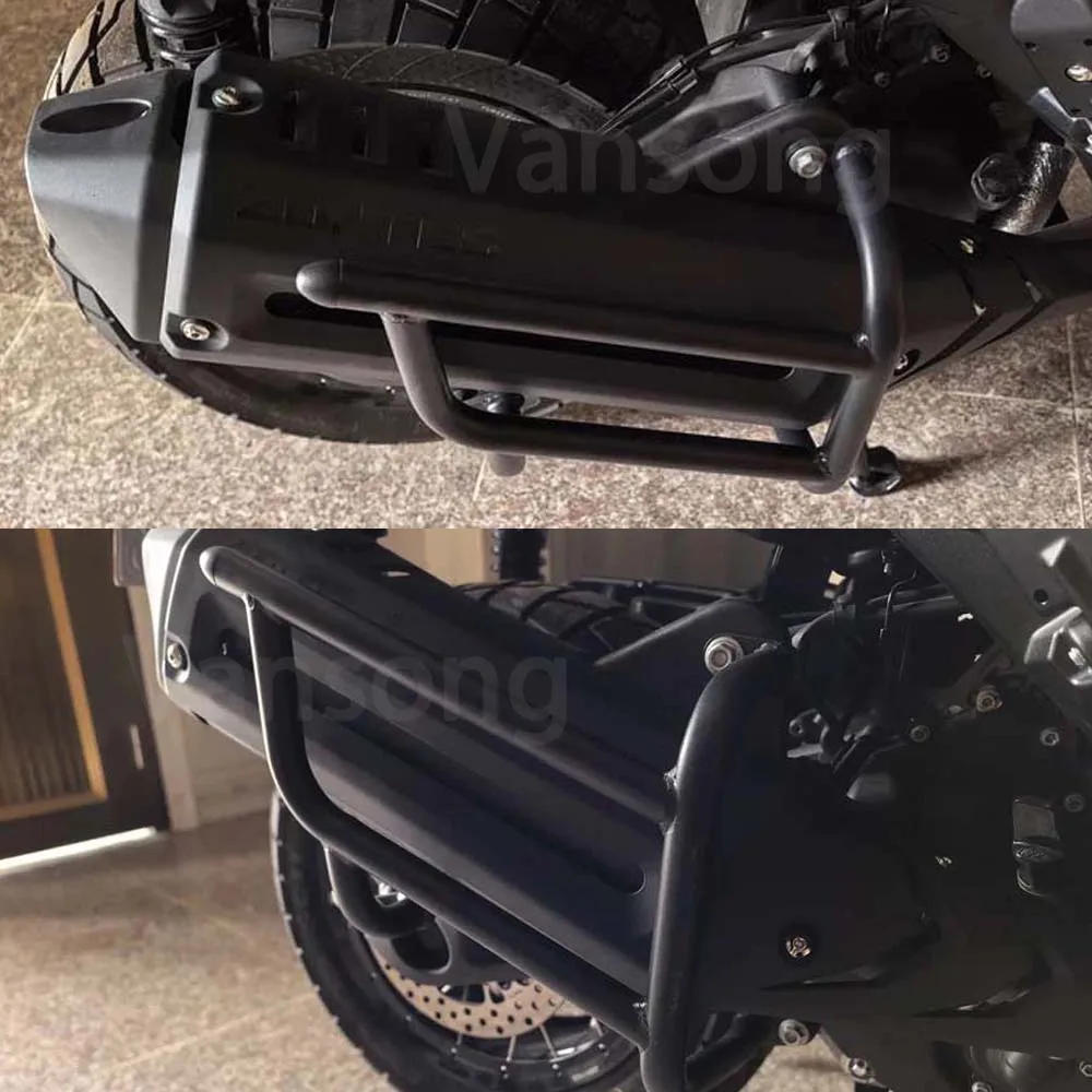 Motorcycle Exhaust Muffler Crash Guard Bumper Anti‑Fall Protector Cover For ZONTES 368G G 368 368g G368 Shield Replacement parts