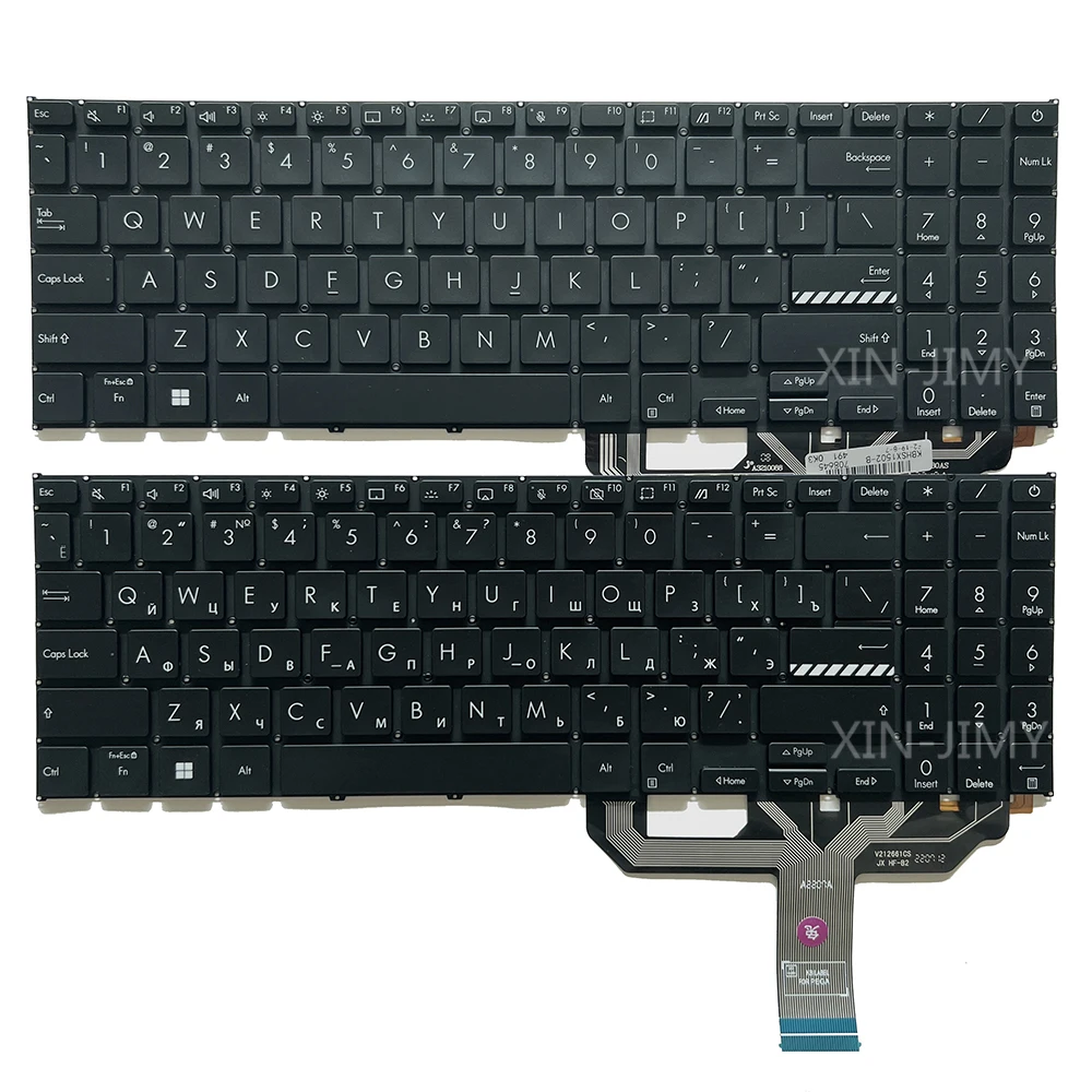 X1502 US/Russian Backlight Keyboard for ASUS X1502ZA X1502VA X1503Z X1503ZA K6602Z M1503Q M1502Z B1502 X1603Z X1603ZA V212662US1