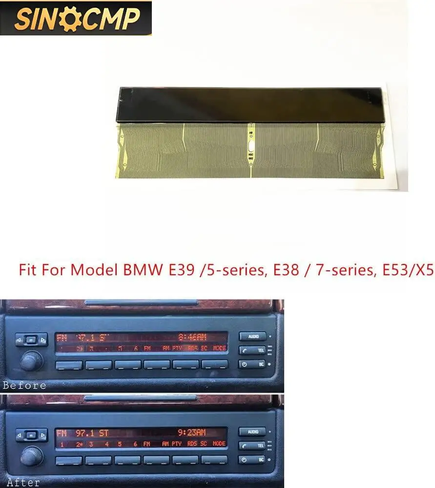 

Автомобильный ЖК-экран для BMW E53 E38 E39 5 и 7 серии X5, среднее радио, FM-запчасти, внутренние детали, датчики, панели приборной панели, 1 шт.