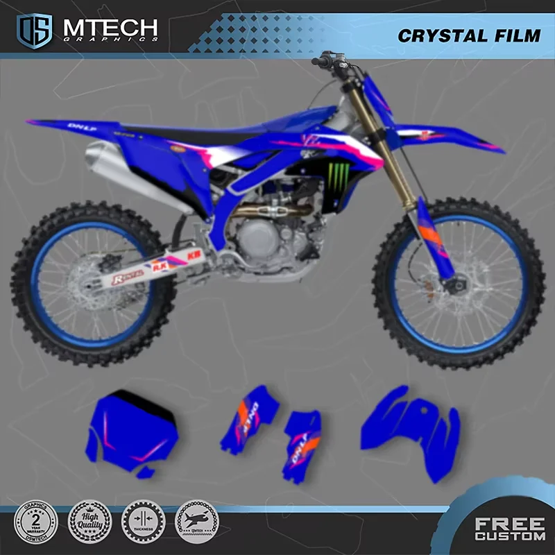 

DSMTECH Motorcycle Graphics Backgrounds Decals Stickers Kits For YAMAHA YZF450 2023-2025 YZF250 2024-2026 007