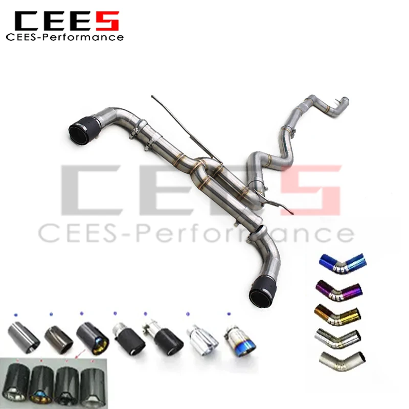 

cees 2012-2016 Catback Exhaust for BMW 335i 340i F30 F31 3.0T Stainless Steel Straight Through High Flow Racing Performance