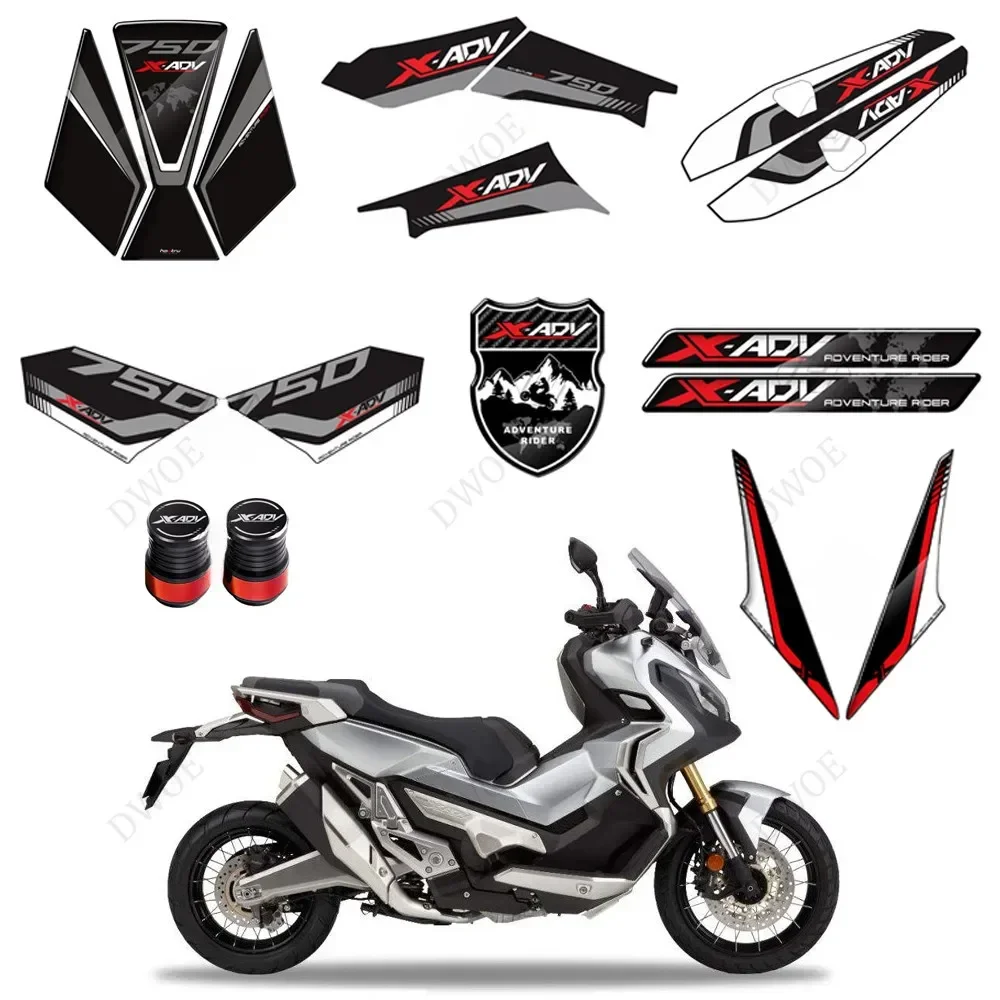 DWOE Motorcycle Accessories Modified Full Body Decals Prints Air Hat Stickers parts Fit For Motorbike Honda X-ADV 750 2017-2020