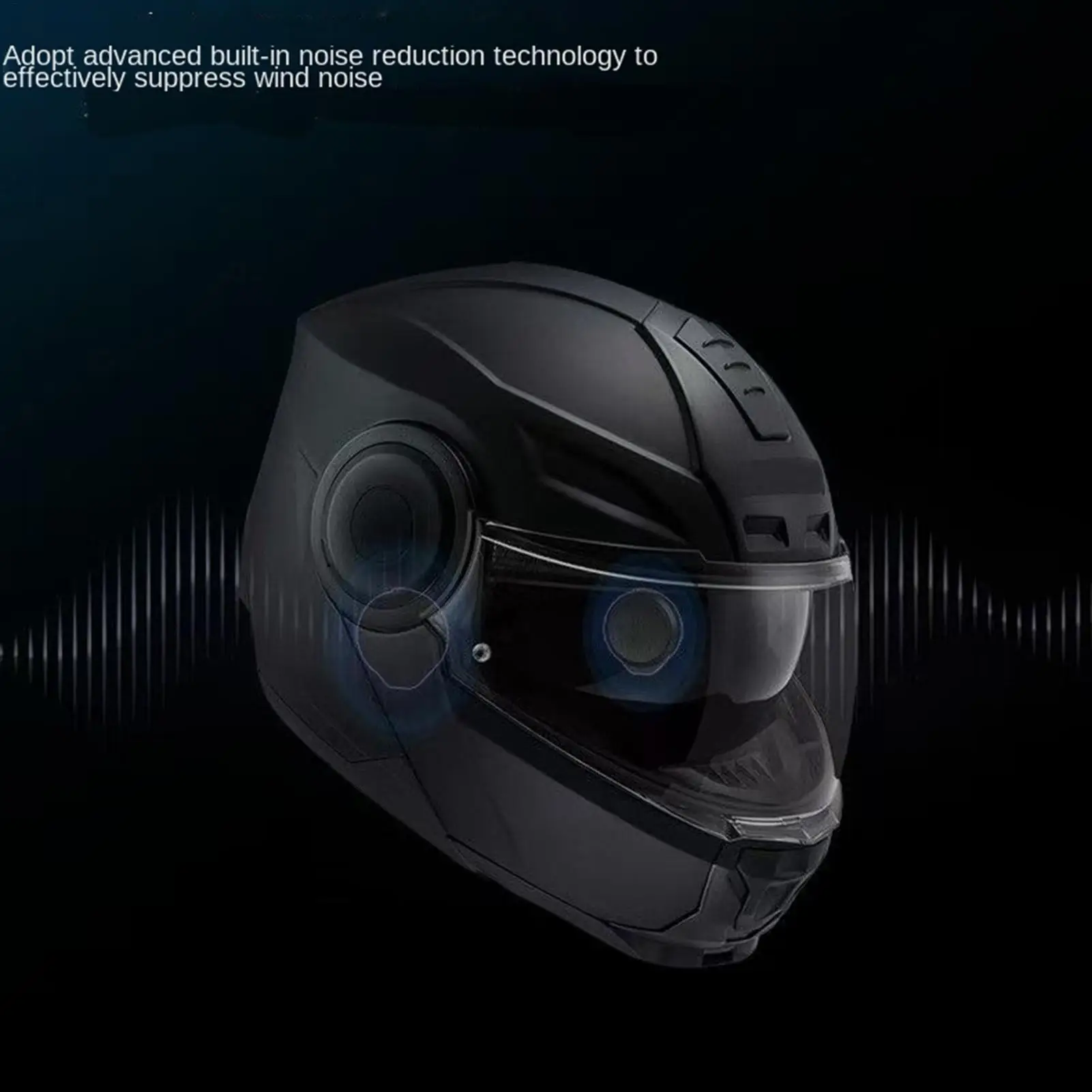 Motorcycle Helmet Headphones Wireless Headphones With Microphone Motorbike Riding Helmet Headset For Women Men Riders