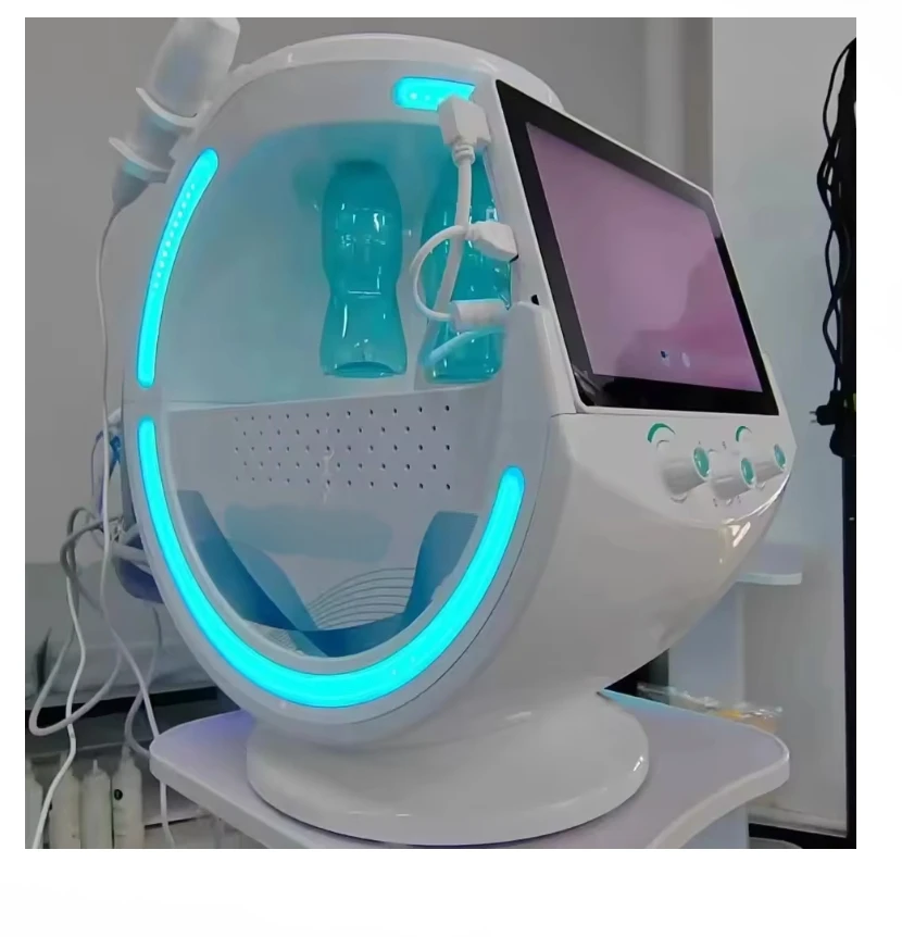 Best Smart Ice Blue Facial Treatment Machine 2026 Hydro facial 7-in-1 Professional Portable Dermabrasion The Latest hair removal