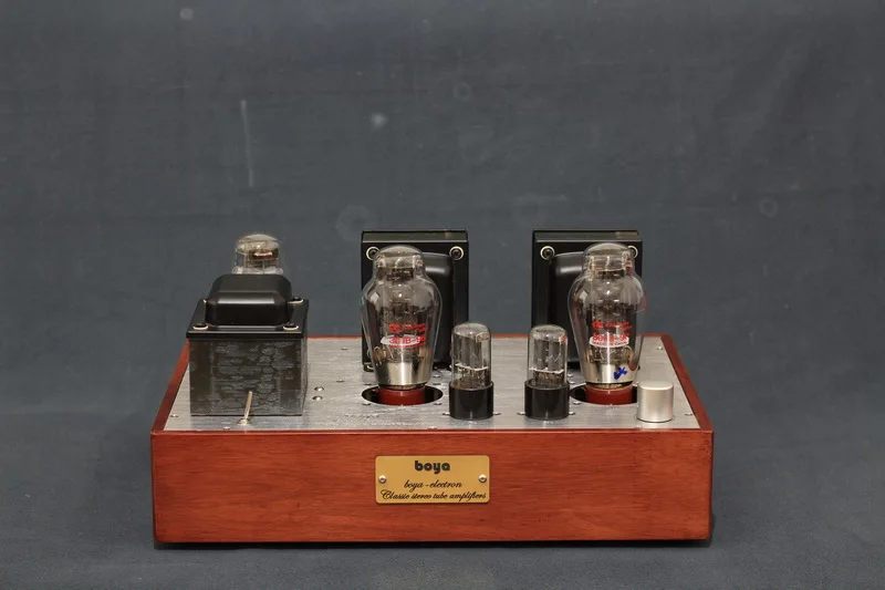 8W*2 BOYA standard version 300B combined single-ended tube amplifier 6N8P*2, 5Z3P *1, 300B-98*2, frequency response: 20HZ--20KHZ