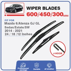 Car Front Rear Windscreen Wiper Blades Brushes For Mazda 6 2014-2022 GJ GL Atenza Mazda6 24