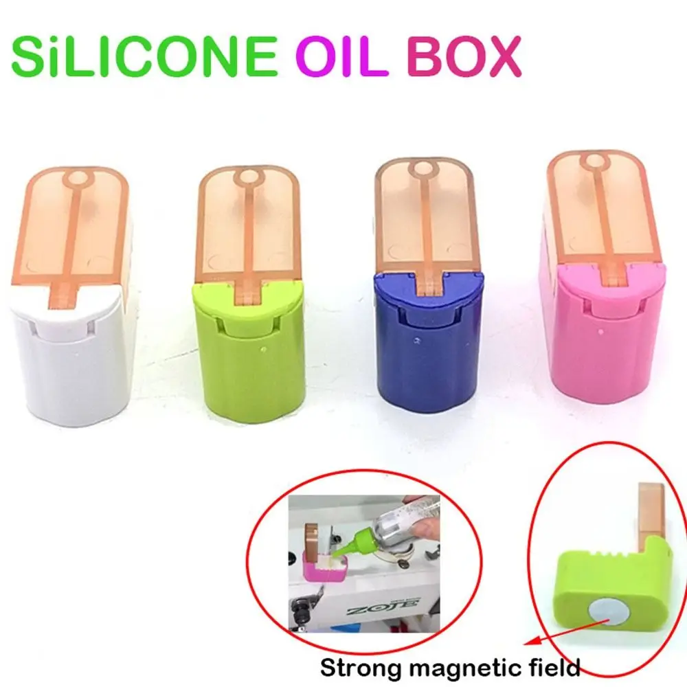 Locking Sewing Machine Silicone Oil Box Prevent Breaking Plastic Color Wire Box Through The Oil DIY Crafts