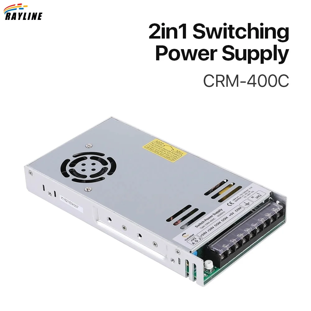 

2in1 Swithch Power Supply 5V 5A & 24V 15A 400W CRM-400C for Fiber Marking Machine Power System