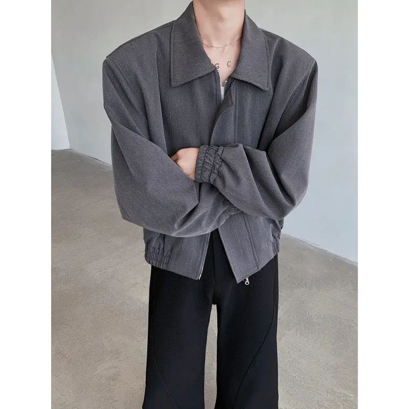 

Мужская утепленная куртка с подплечниками, весна-осень, новая модель, свободный крой, повседневная, прочная, стильная.