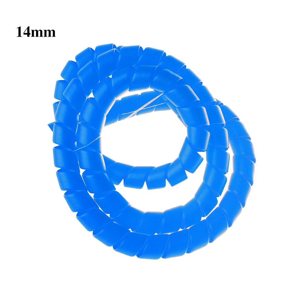 1M Wire Organizer Wrap Tube Cable Sleeves Spiral Wire Casing Winding Pipe