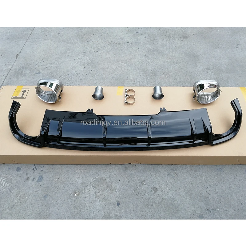 B9 Rear Diffuser For Audi A4 Facelift 2017-2019 New Condition Car Accessories