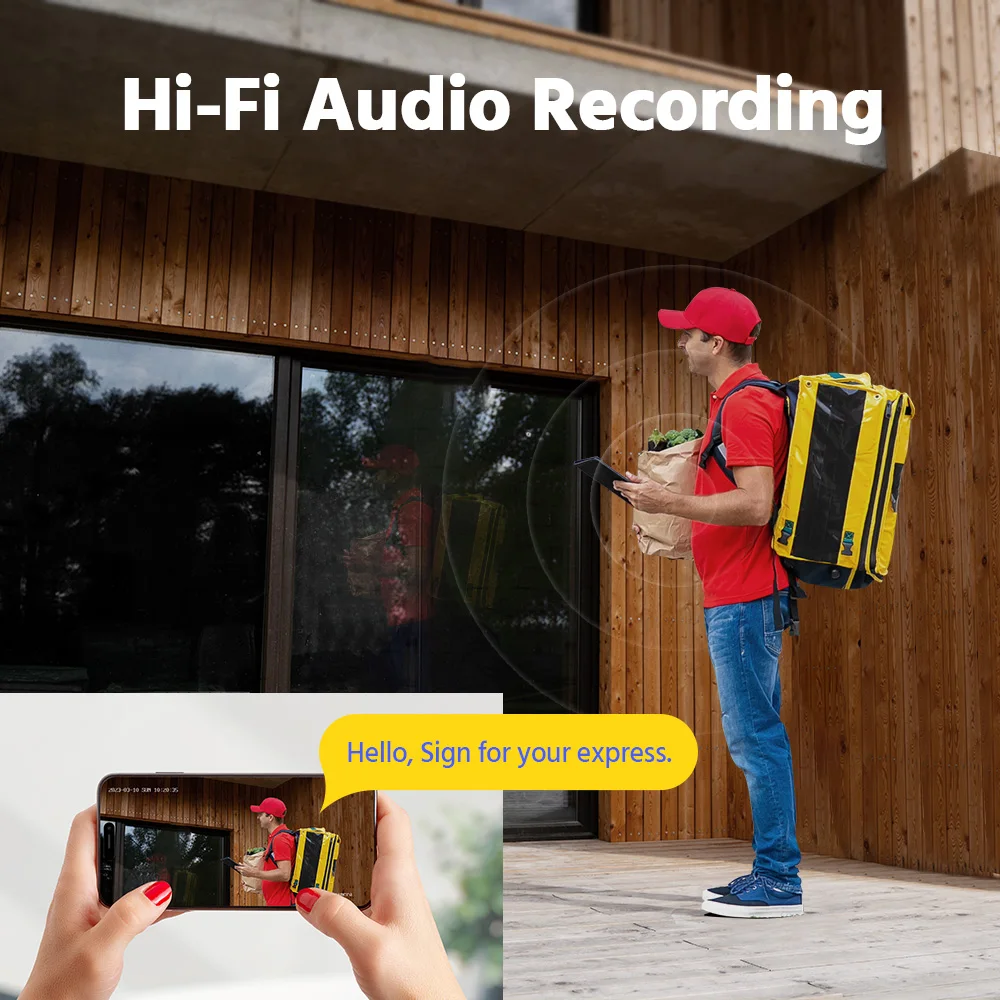 كاميرا Annke 4K للأمن H.265 + كاميرا مراقبة CCTV ملونة للرؤية الليلية كشف المركبات البشرية كاميرا IP 8 ميجابكسل صوت خارجي