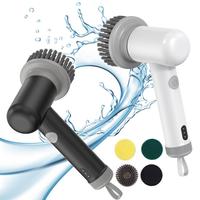 Electric Cleaning Brush Rotary Power Scrubber Cordless Rechargeable Power Scrubber Electric Brush Gadget  Bathroom Accessories